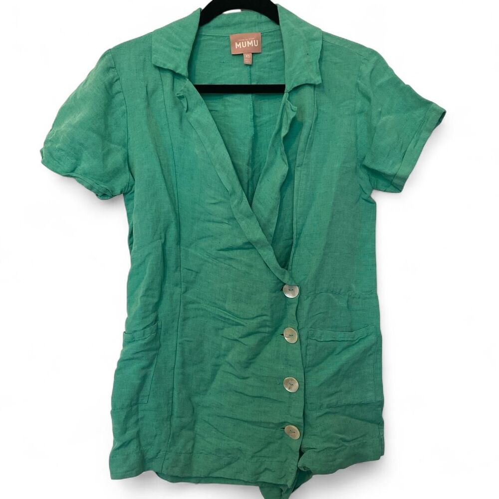 Show-me-your-mumu Women's Green Playsuit-romper